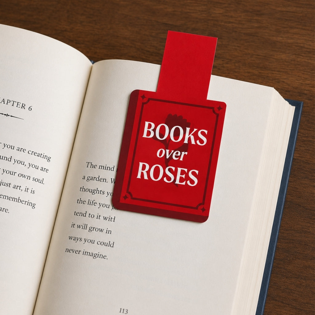 Loope Bookmark -   Books Over Roses