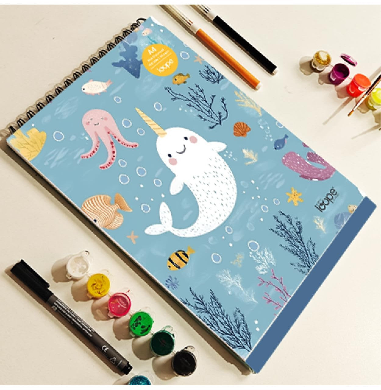Loope Kids A4 Sketch Pad - Ocean | Loope | ST0068554