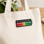 Loope Wooden Pin - Social Battery