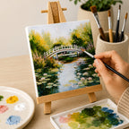 Loope Canvas Board With Easel - 4X4 Inches