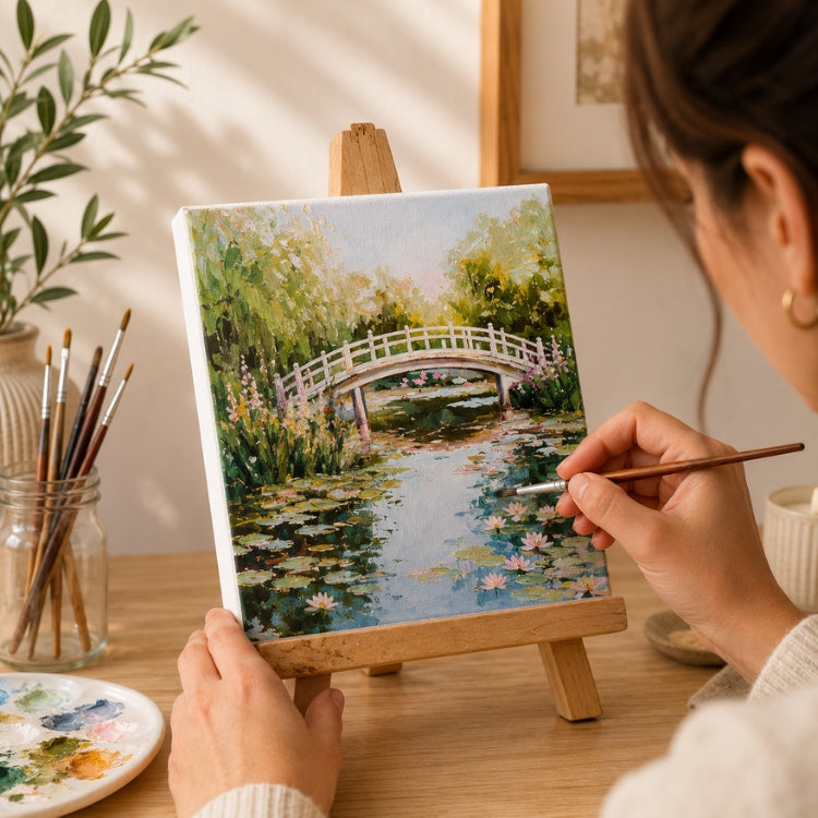 Loope Canvas Board With Easel - 5X5 Inches