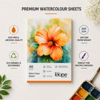 Loope A6 Watercolor Loose Sheets  200 Gsm ColdPress Paper, 30 Sheets