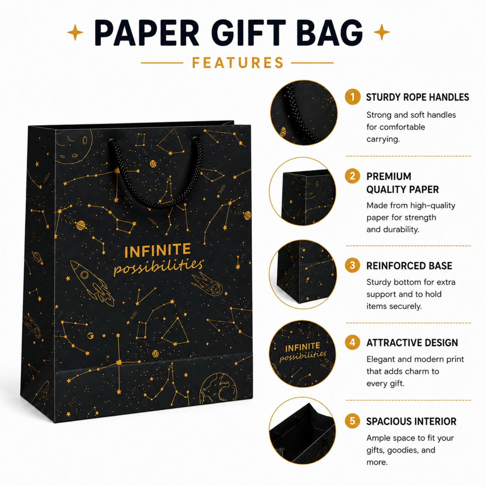 Loope Gift Bag Large - Constellation | Loope | ST0069771