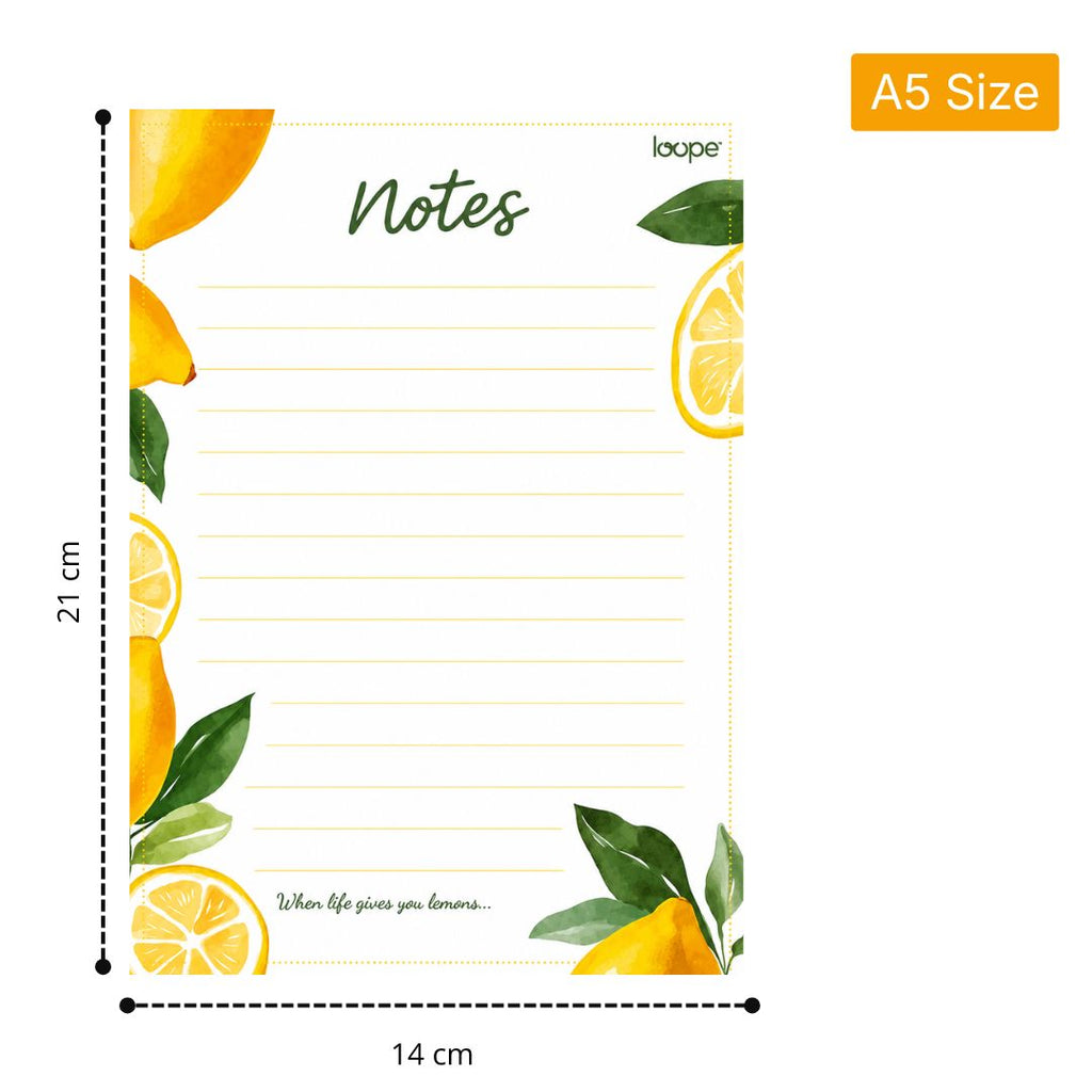 Loope When Life Gives You Lemons Notes Pad - A5
