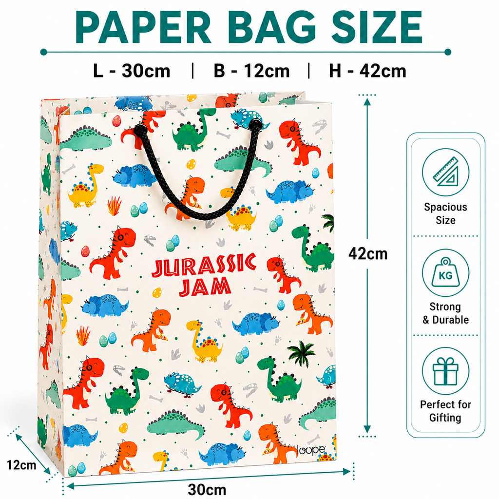 Loope Gift Bag Large - Dinosaur