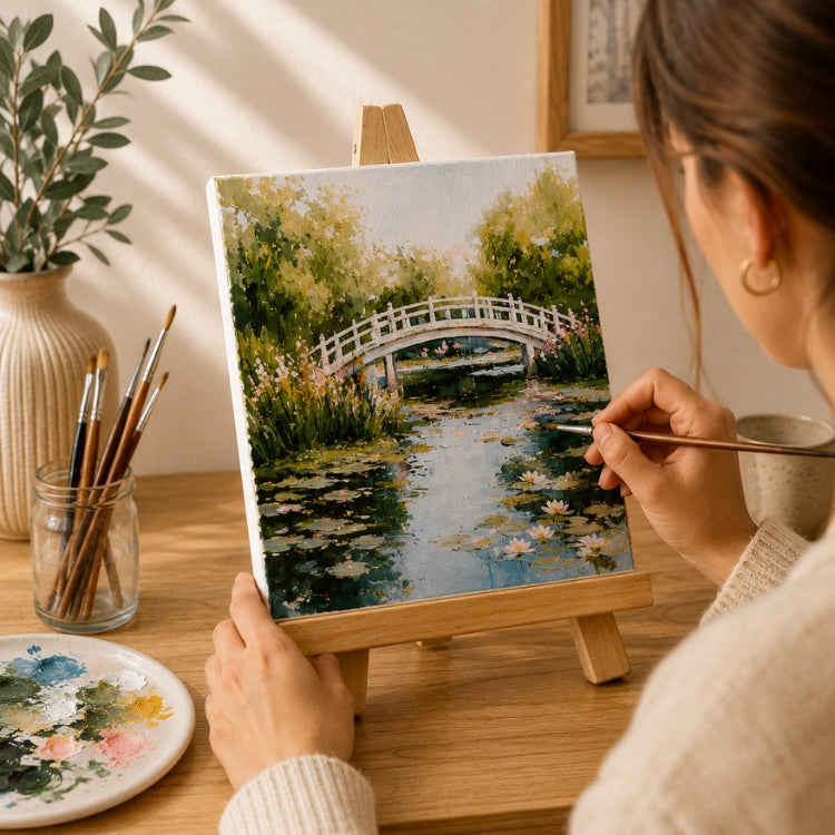 Loope Canvas Board With Easel - 4X6 Inches | Loope | ST0069486