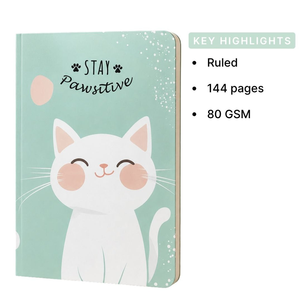 Loope Stay Pawsitive Notebook - A5