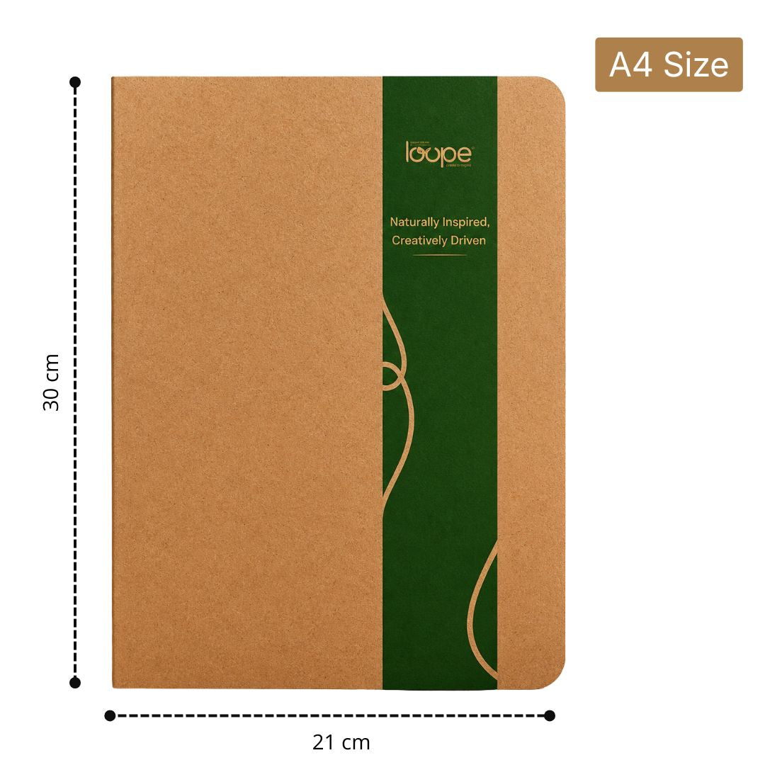 Loope Brown Eco Notebook A4 - Ruled | Loope | ST0068799
