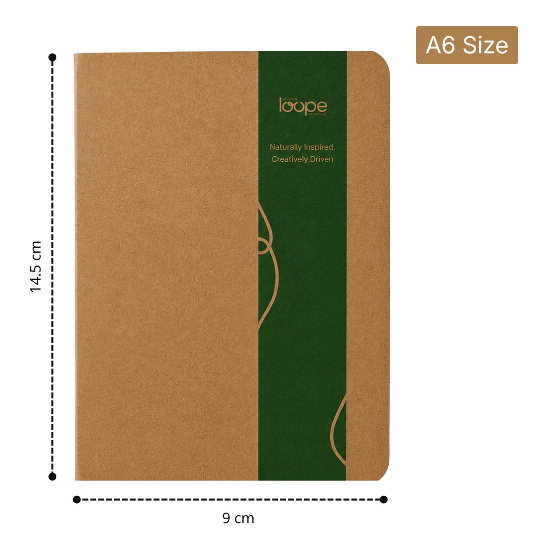 Loope Brown Eco Notebook A6 - Ruled | Loope | ST0068803