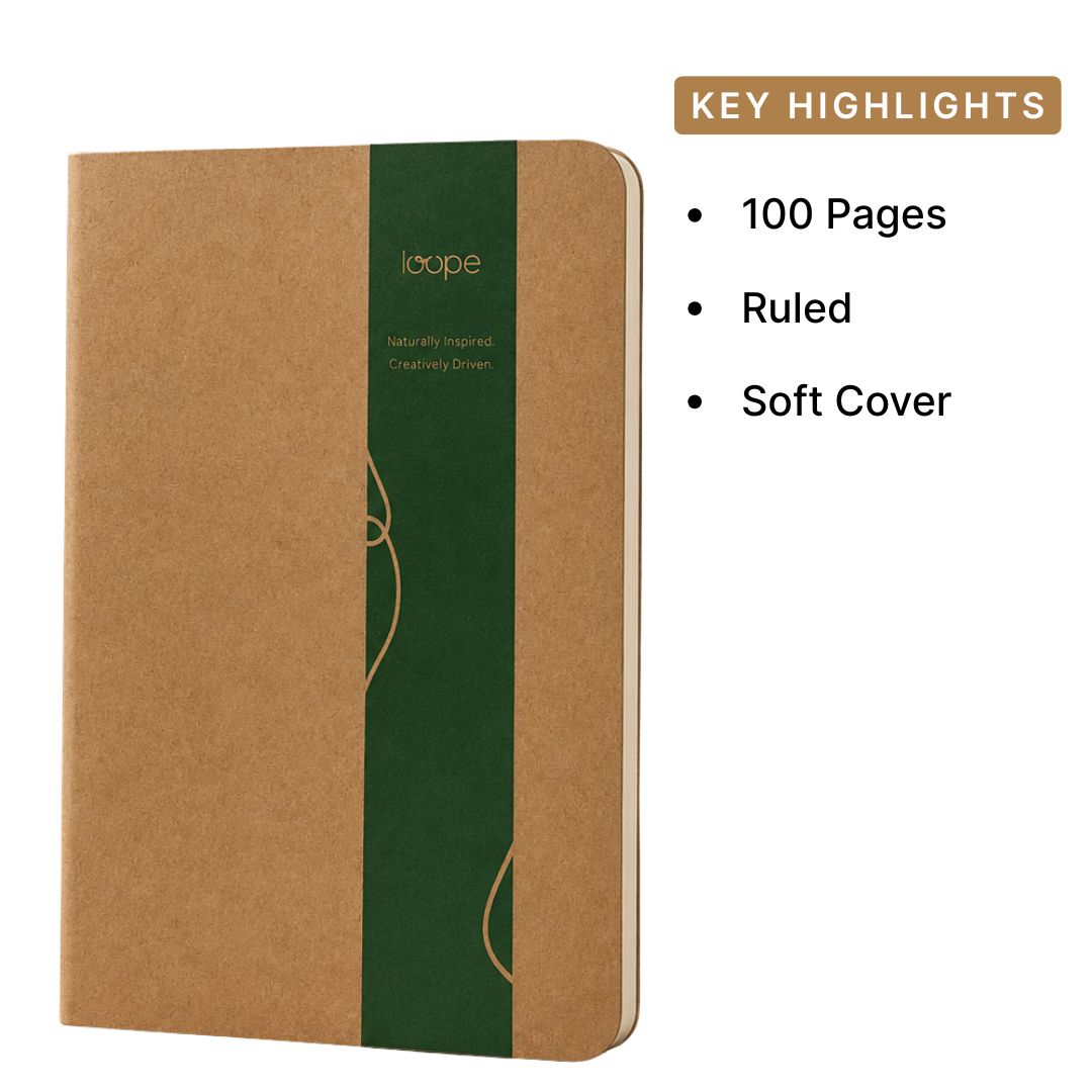 Loope Brown Eco Notebook A6 - Ruled | Loope | ST0068803
