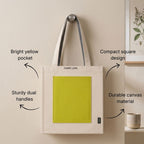 Loope Block Tote Bag - Neon Yellow