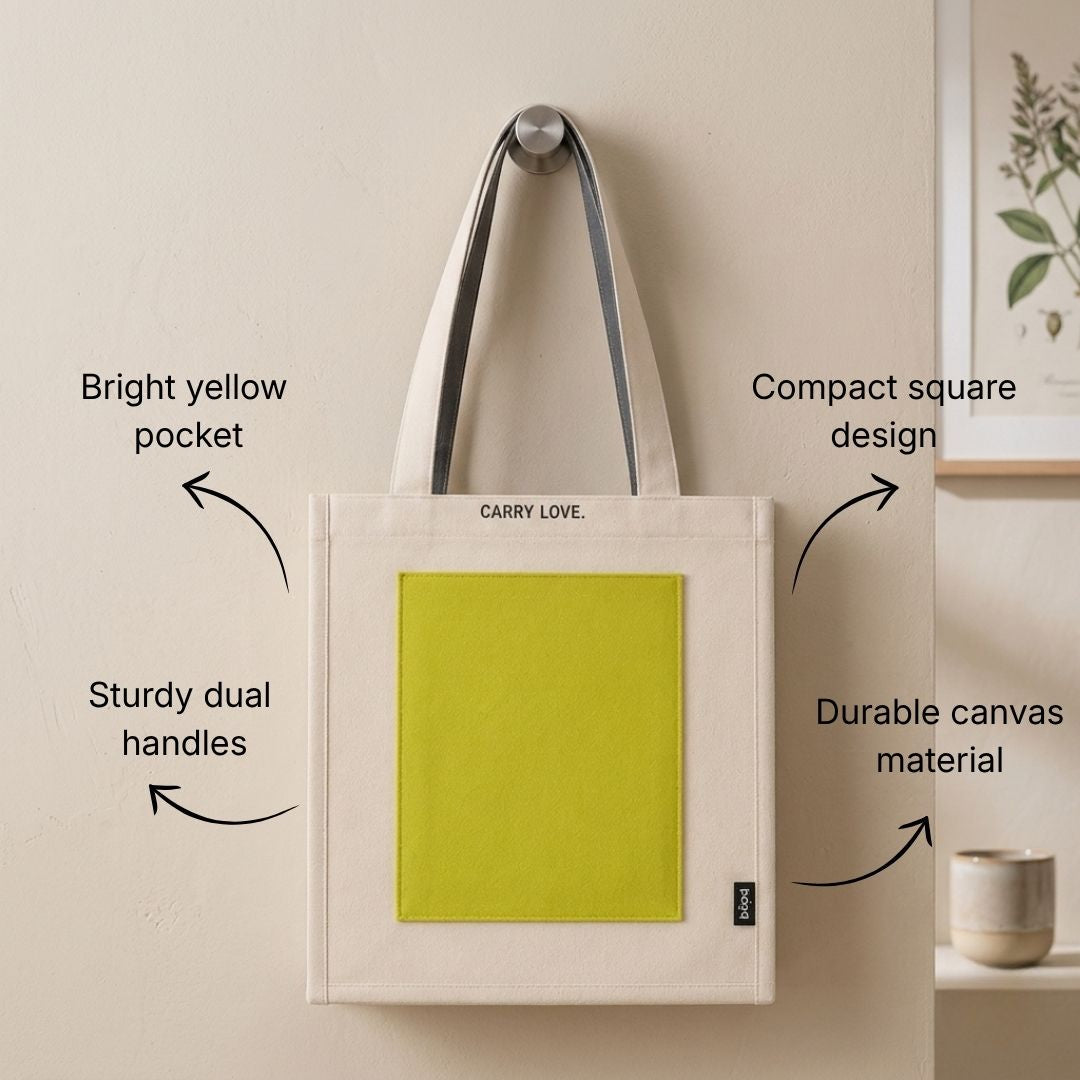 Loope Block Tote Bag - Neon Yellow | Loope | AC0011805