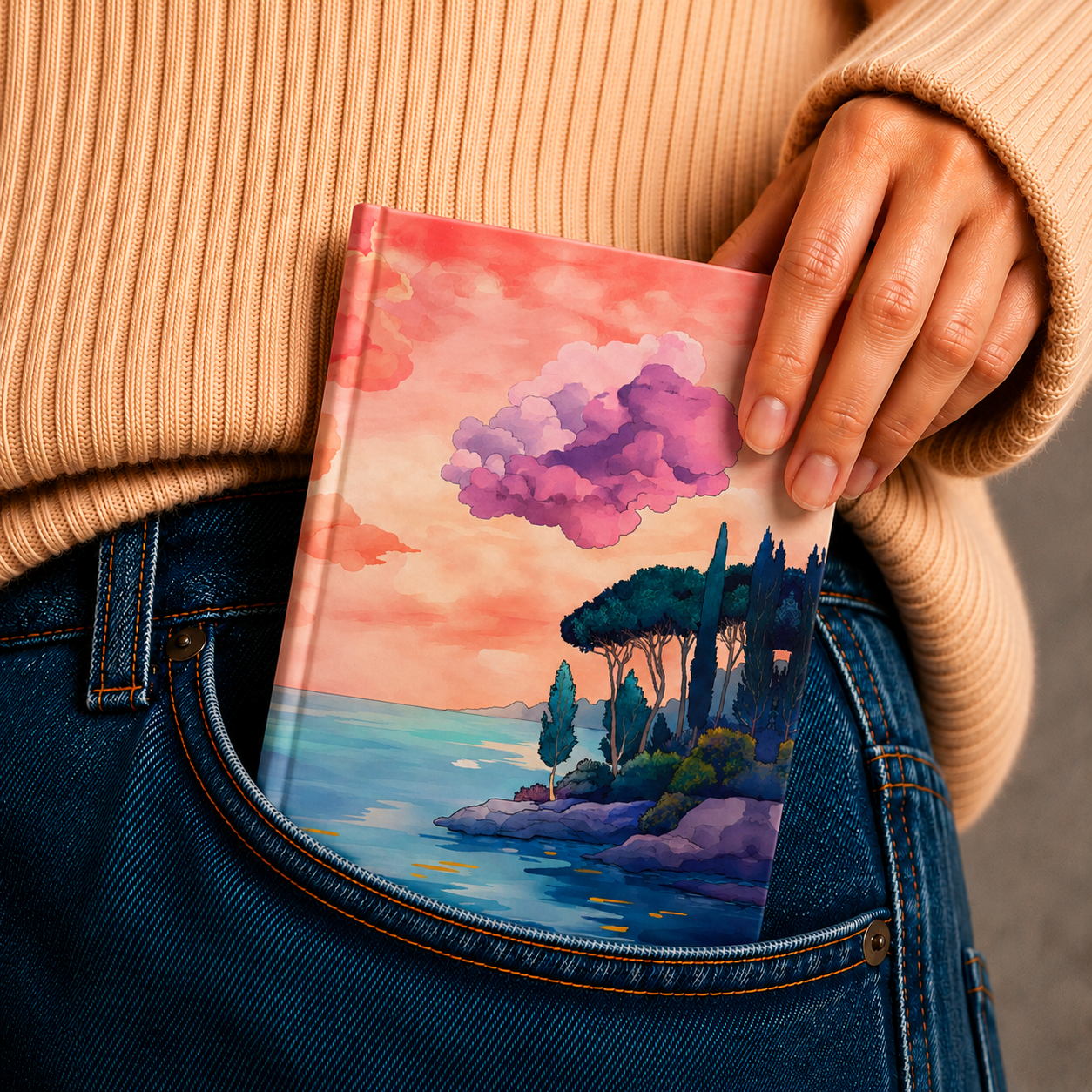 Loope Pink Cloud Foil Notebook - A6 | Loope | ST0071416