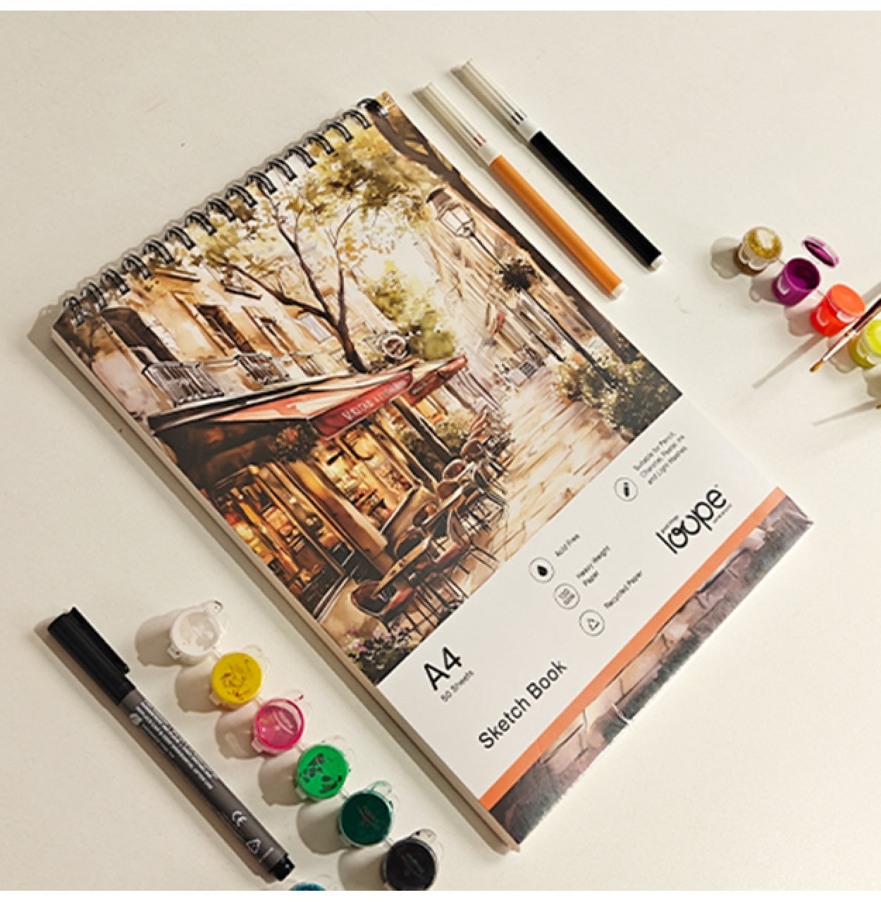 Loope A4 Sketch Pad -  Europe Street | Loope | ST0067030
