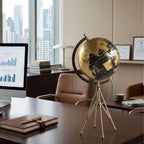 Loope Black Gold Tripod Globe