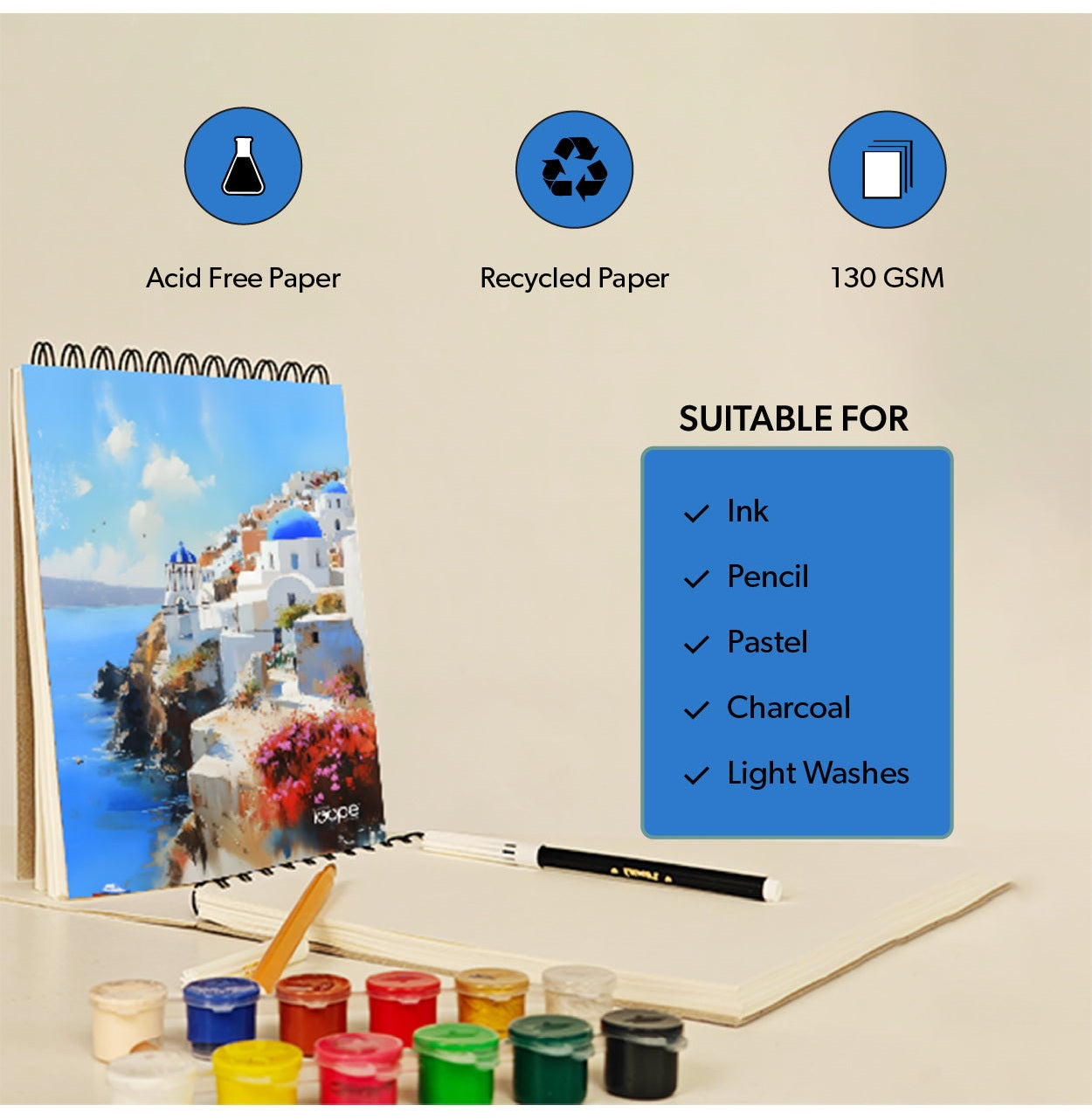 Loop A4 Sketch Pad - Greece | Loope | ST0067028