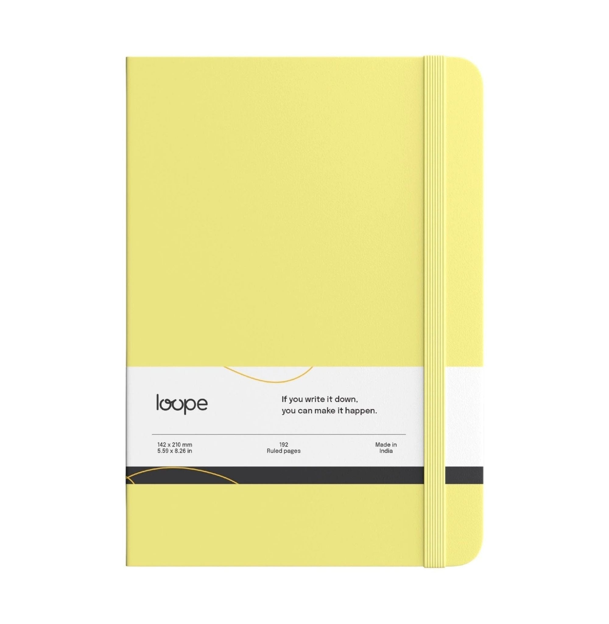 Loope Solid Notebook A5 - Mustard | Loope | ST0069256