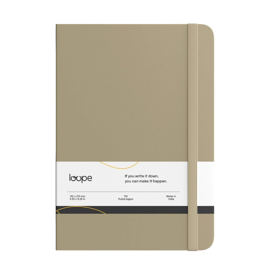 Loope Solid Notebook A6 - Tan