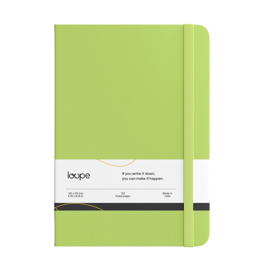 Loope Solid Notebook A6 - Avocado Green