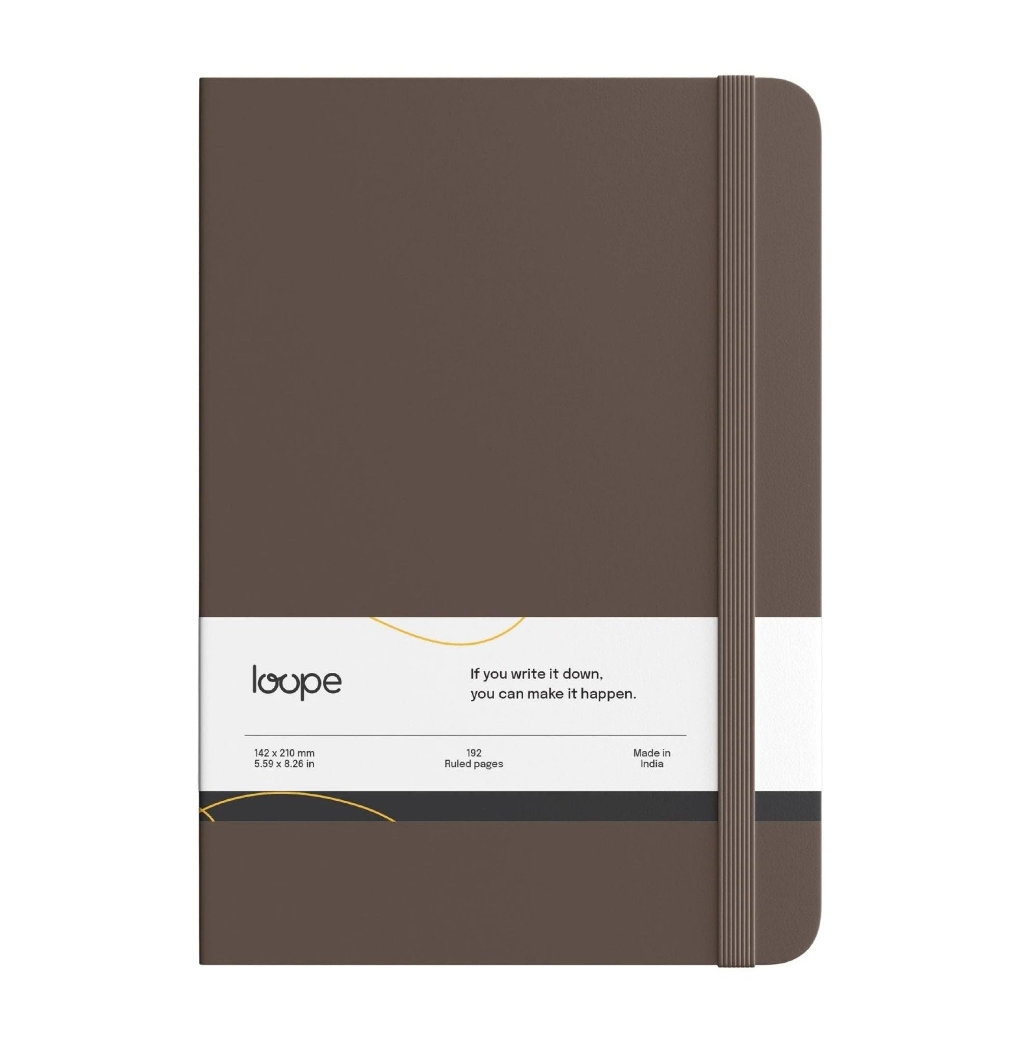 Loope Solid Notebook A6 - Brown | Loope | ST0069264