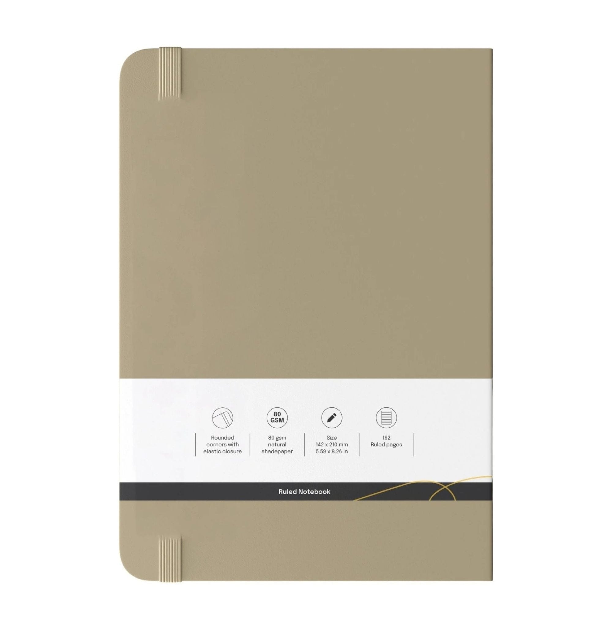 Loope Solid Notebook A5 - Tan | Loope | ST0069260