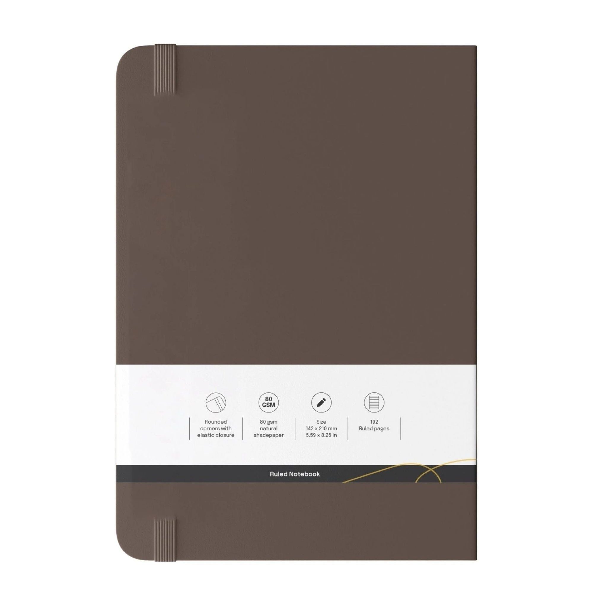 Loope Solid Notebook A5 - Brown | Loope | ST0069259