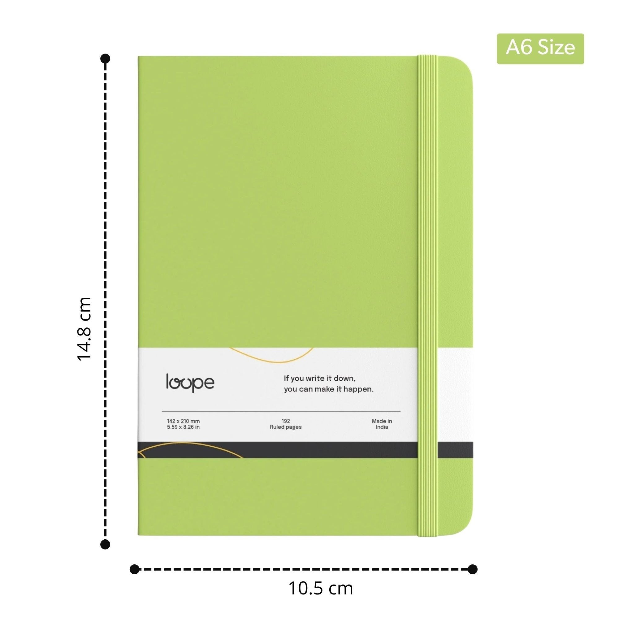 Loope Solid Notebook A6 - Avocado Green | Loope | ST0069262