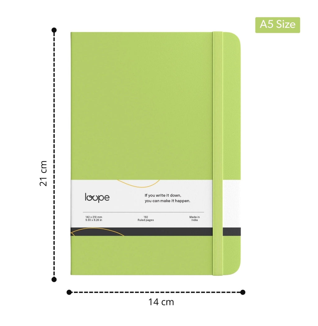 Loope Solid Notebook A5 - Avocado Green