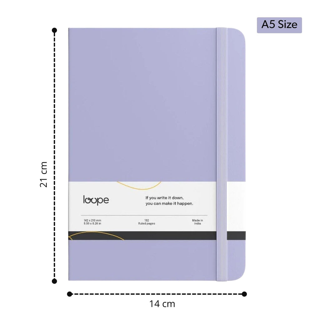 Loope Solid Notebook A5 - Lilac