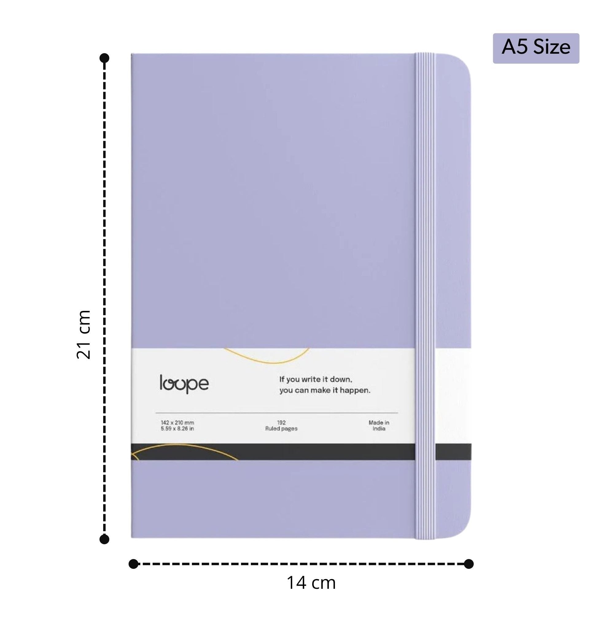 Loope Solid Notebook A5 - Lilac | Loope | ST0069762
