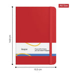 Loope Solid Notebook A6 | Red | 192 Pages | 80 Gsm