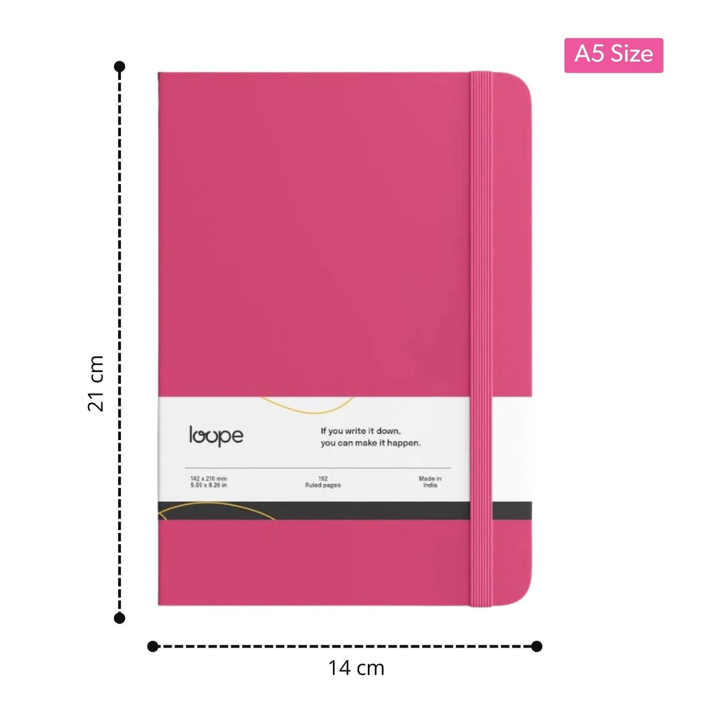 Loope Solid Notebook A5 - Pink