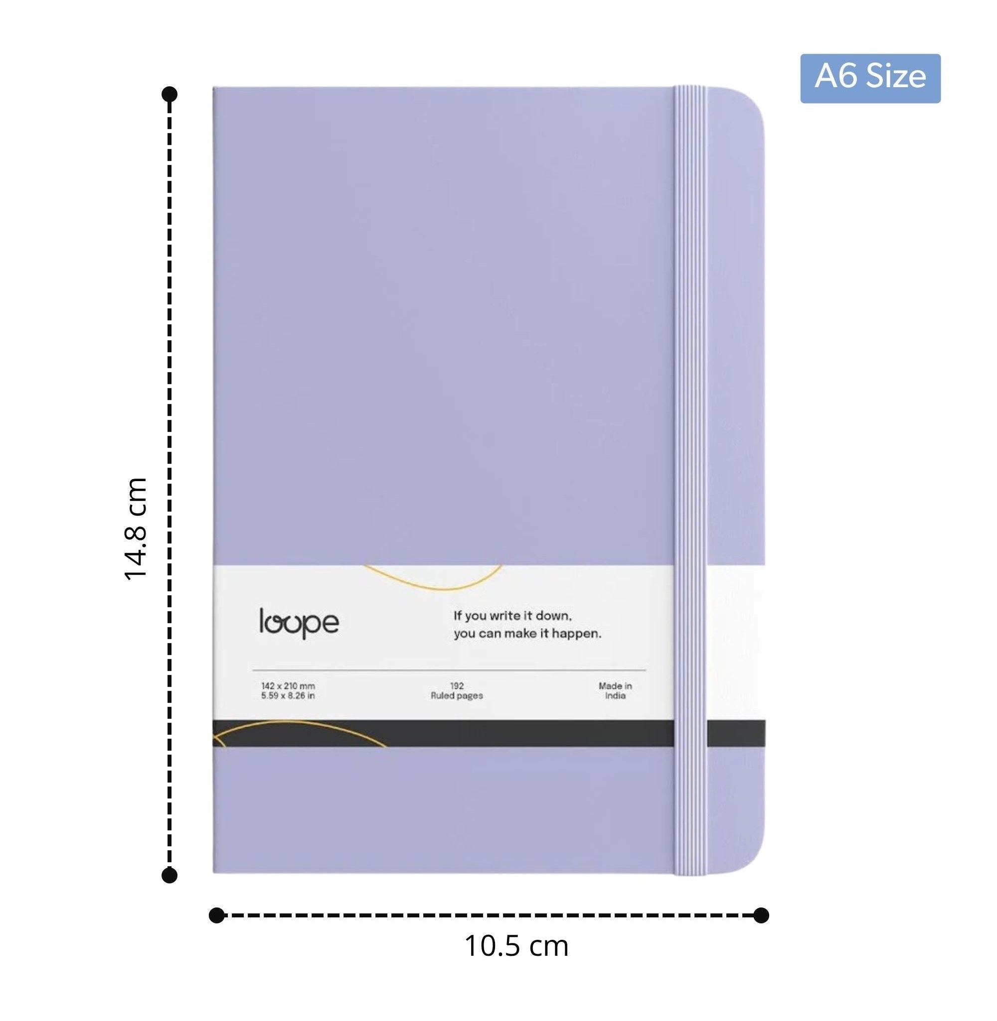 Loope Solid Notebook A6 - Lilac | Loope | ST0069765