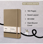 Loope Solid Notebook A6 - Tan