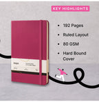 Loope Solid Notebook A6 - Pink