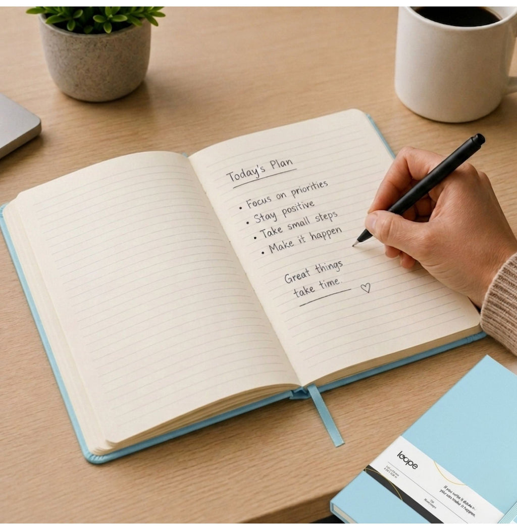 Loope Solid Notebook A5 - Cyan Blue
