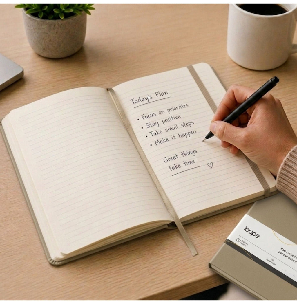 Loope Solid Notebook A5 - Tan