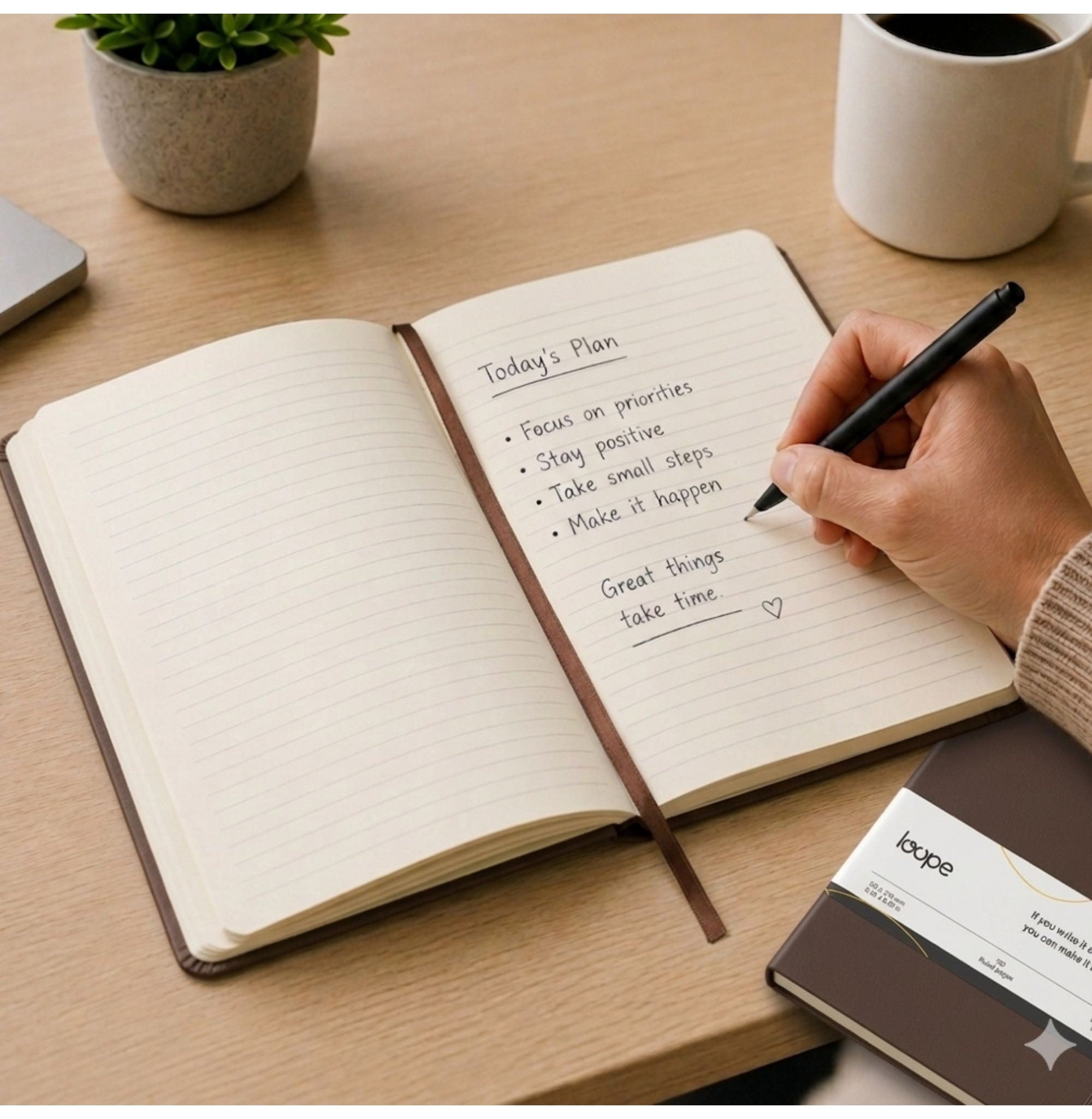 Loope Solid Notebook A5 - Brown | Loope | ST0069259