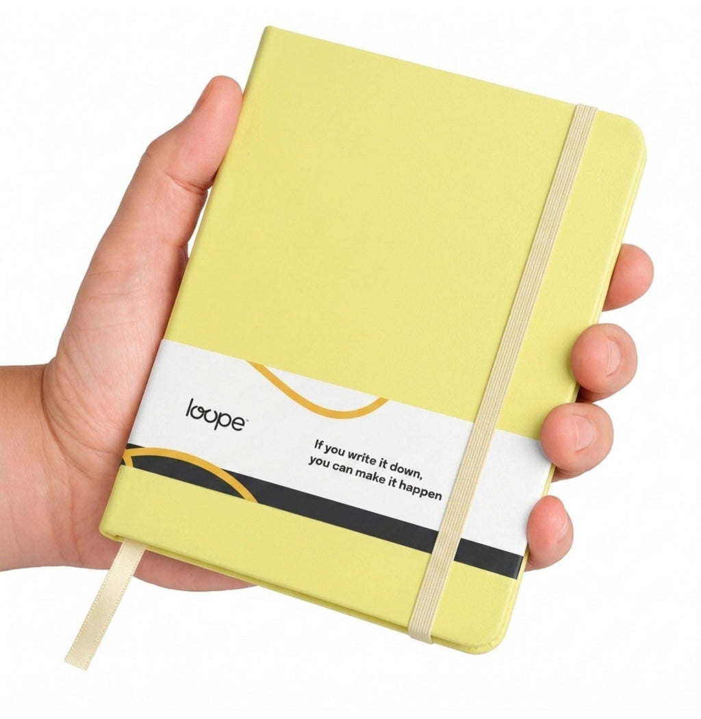 Loope Solid Notebook A6 - Mustard