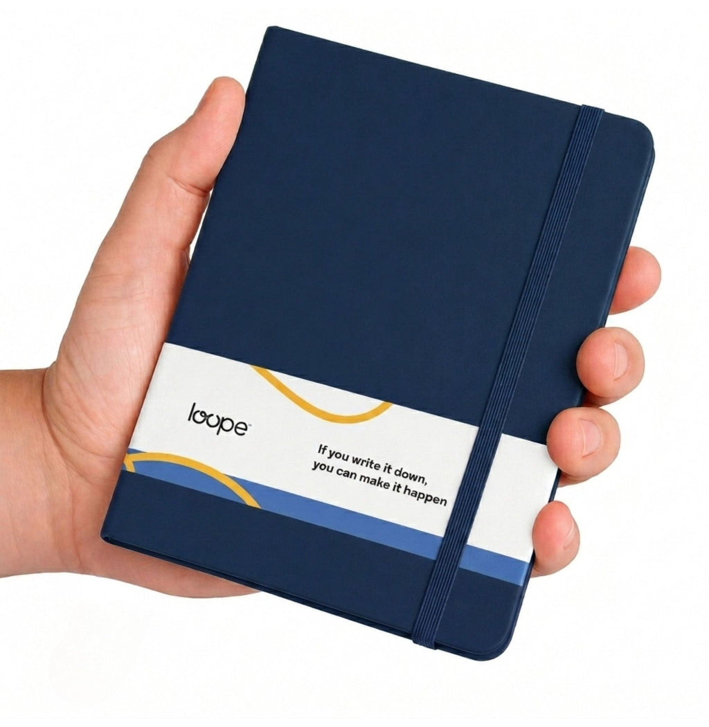 Loope Solid Notebook A6 | Blue | 192 Pages | 80 Gsm