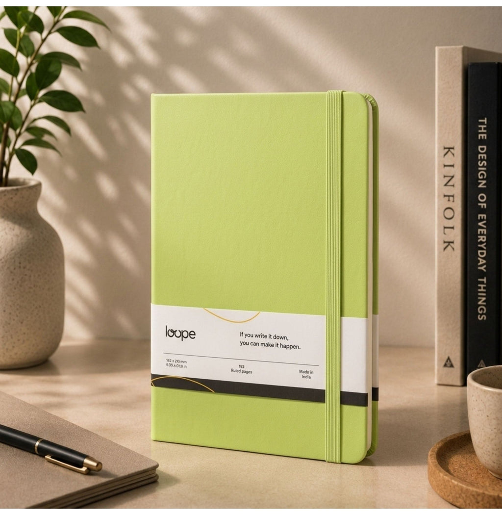 Loope Solid Notebook A5 - Avocado Green