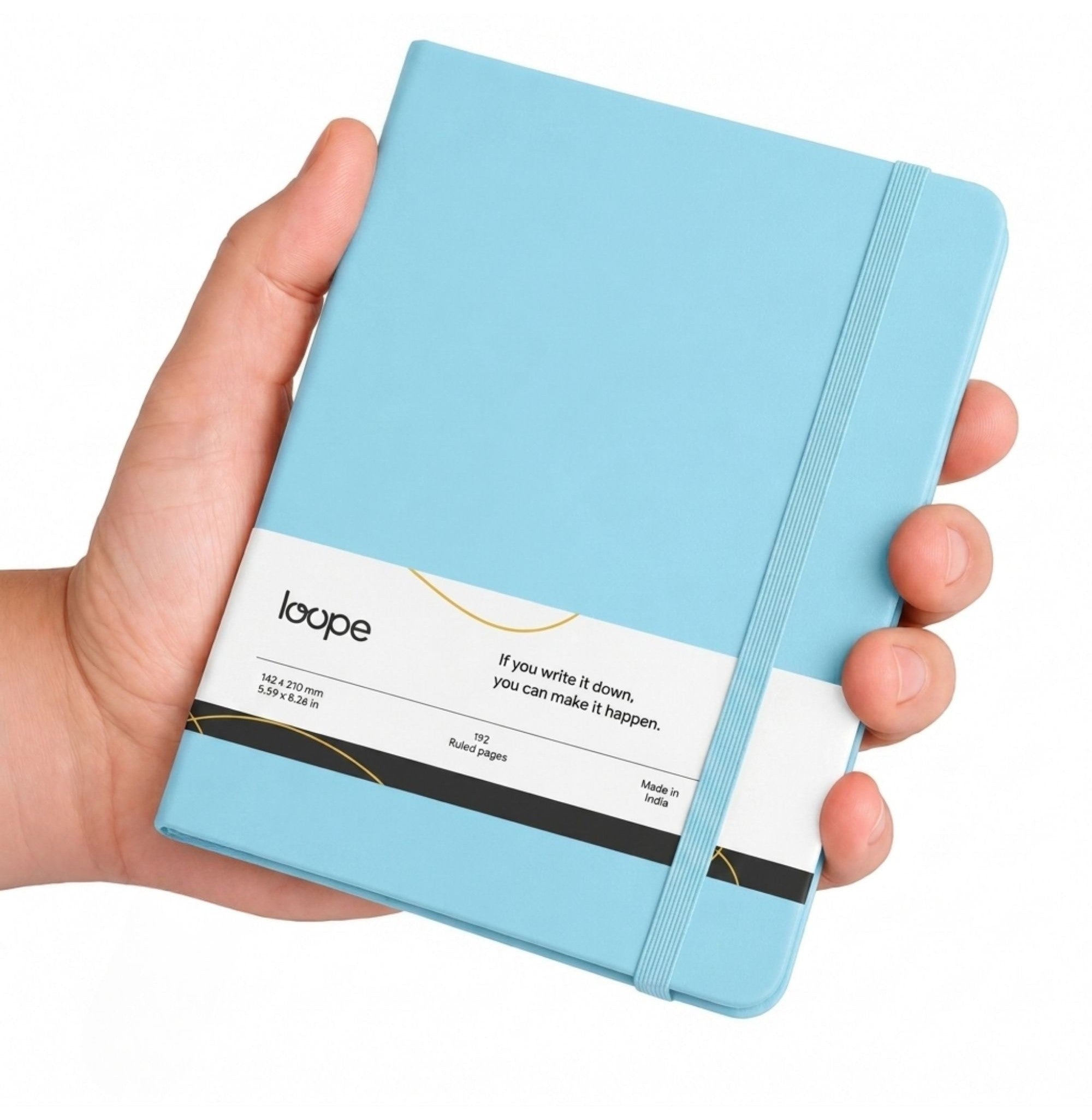 Loope Solid Notebook A6 - Cyan Blue | Loope | ST0069766
