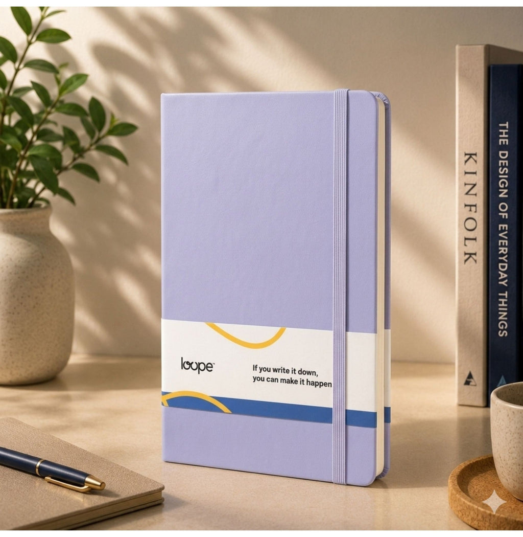 Loope Solid Notebook A6 - Lilac
