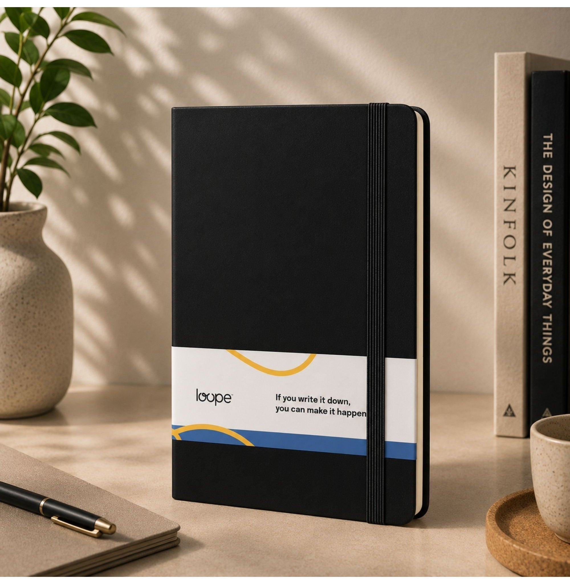 Loope Solid Notebook A6 | Black | 192 Pages | 80 Gsm | Loope | ST0067874