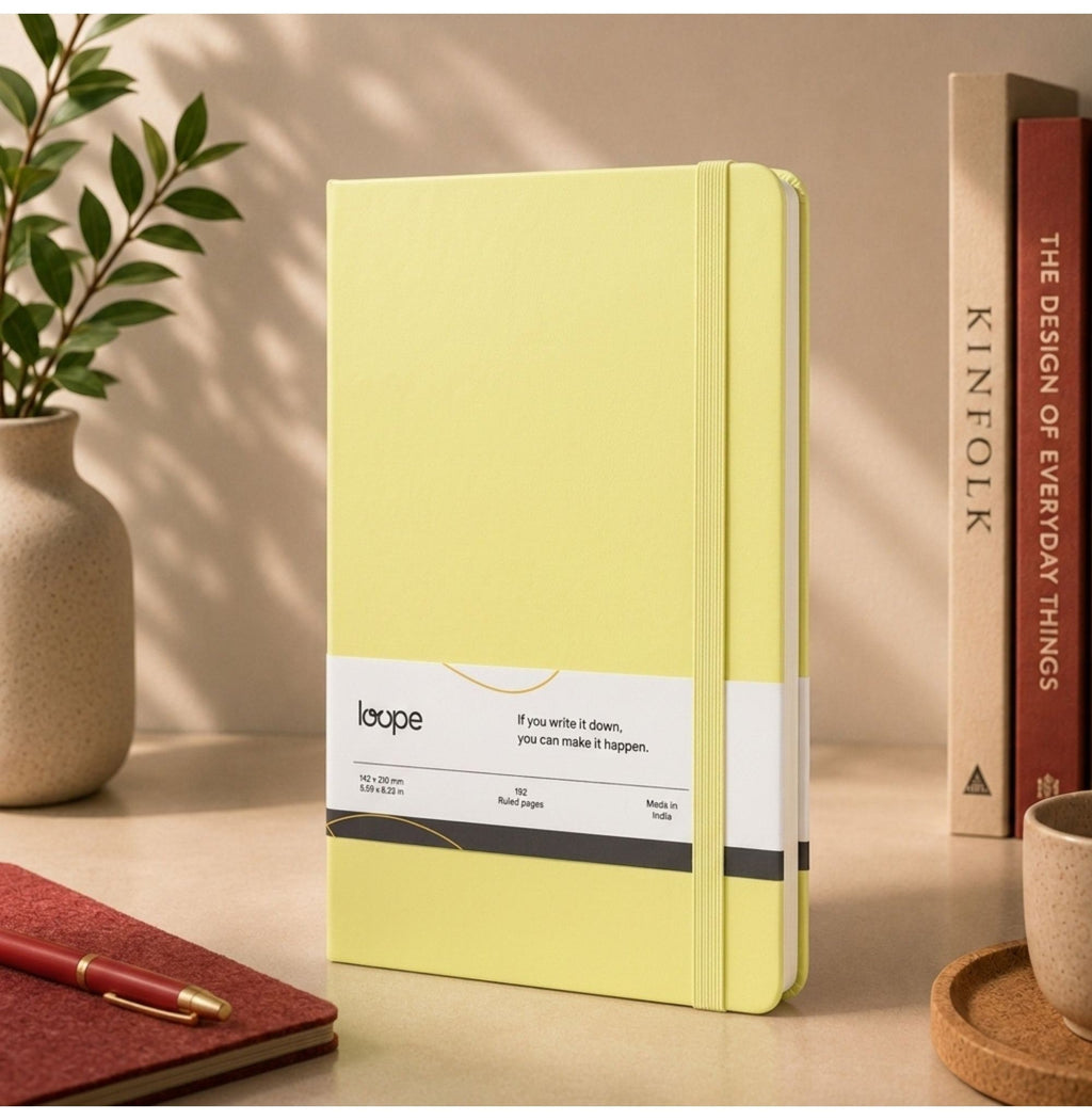Loope Solid Notebook A6 - Mustard