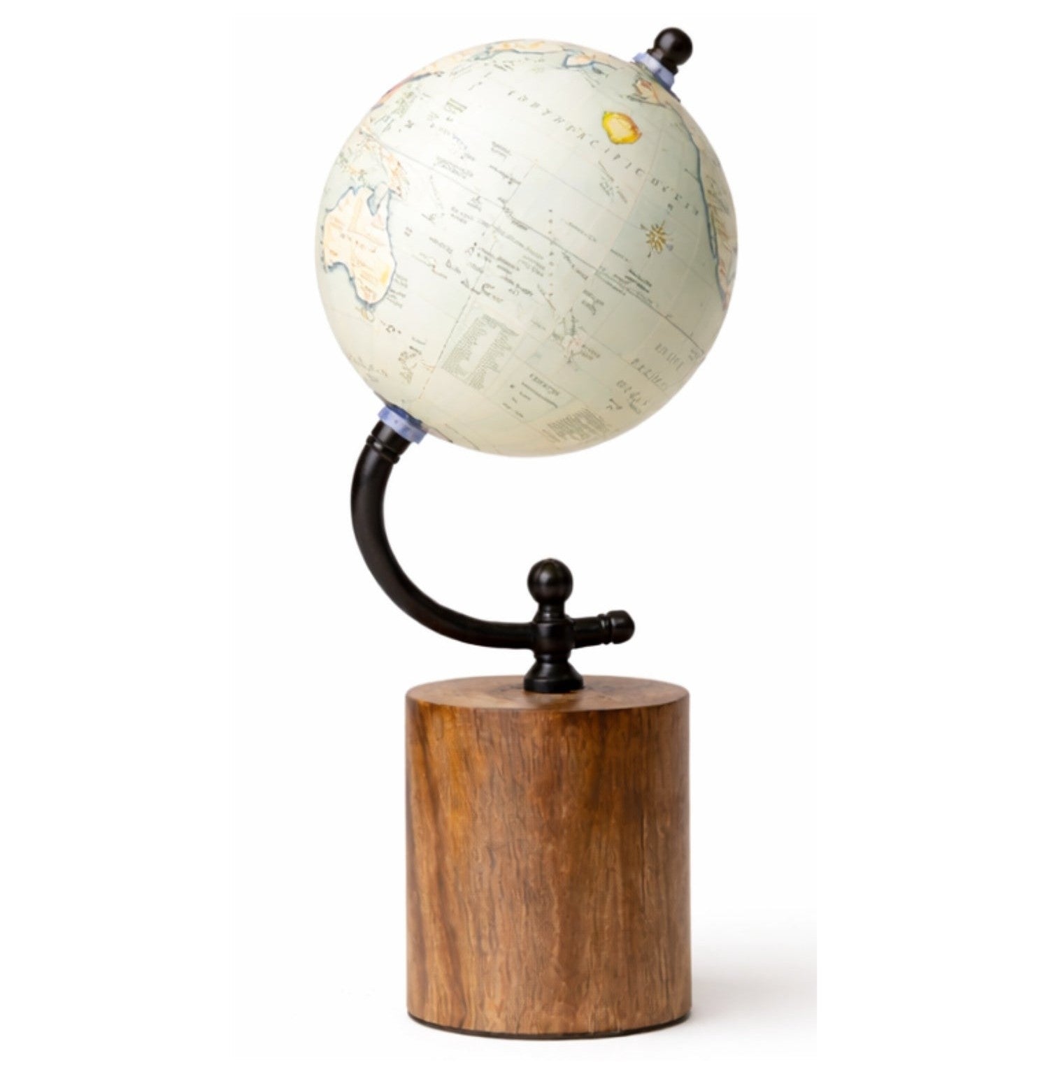Loope Cylinder Globe Wooden Base | Loope | GI0014230