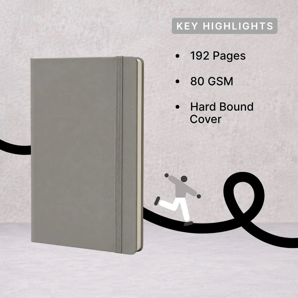 Loope Solid Notebook A5 - Grey
