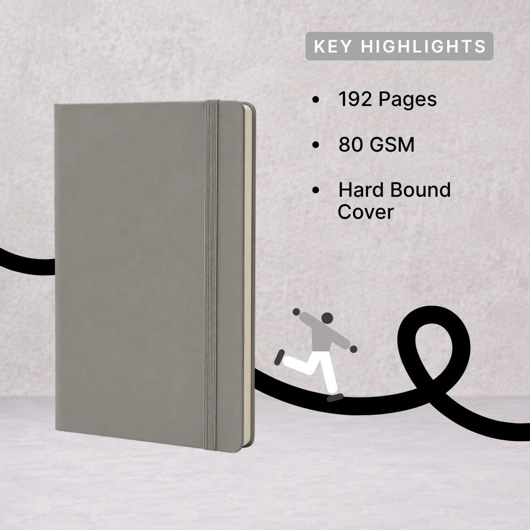 Loope Solid Notebook A5 - Grey | Loope | ST0069258