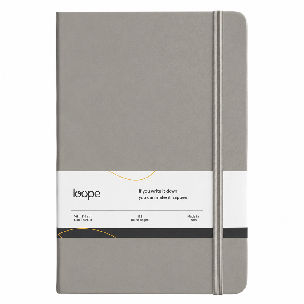 Loope Solid Notebook A5 - Grey