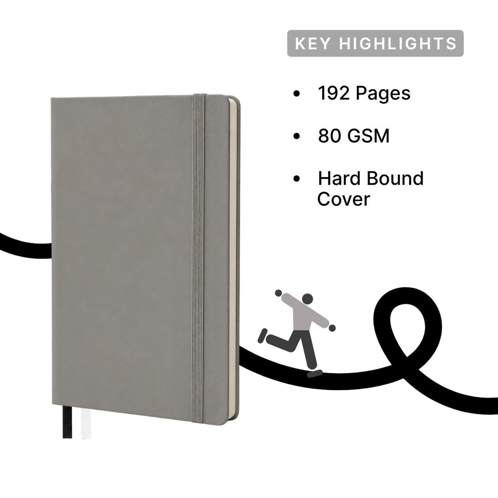 Loope Solid Notebook A6 - Grey